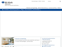 Tablet Screenshot of klinik-falkenstein.com